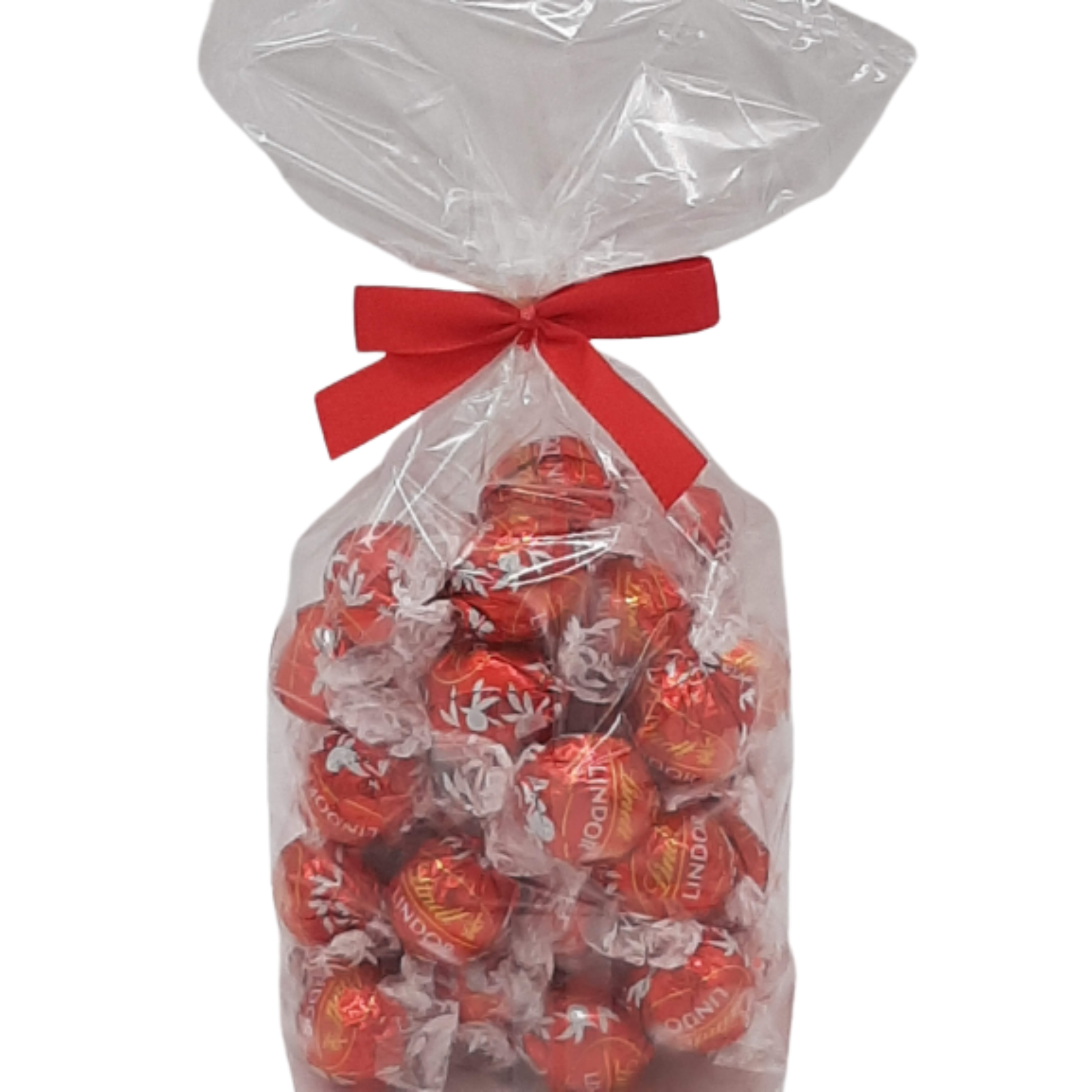 500gr. Lindt Lindorkugeln Vollmilch mit roter Schleife