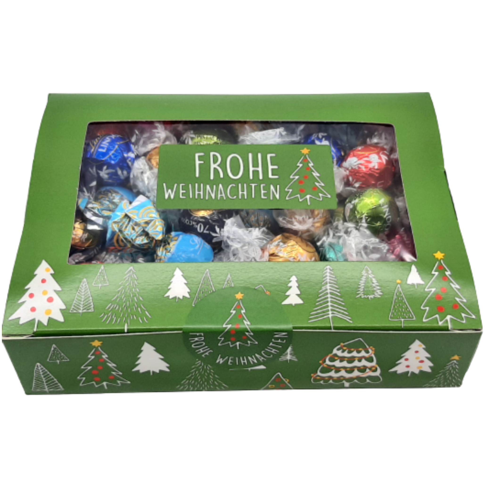 700gr. Lindt Lindorkugeln in weihnachtlicher Präsentbox ! ( 1000gr./24,98€)