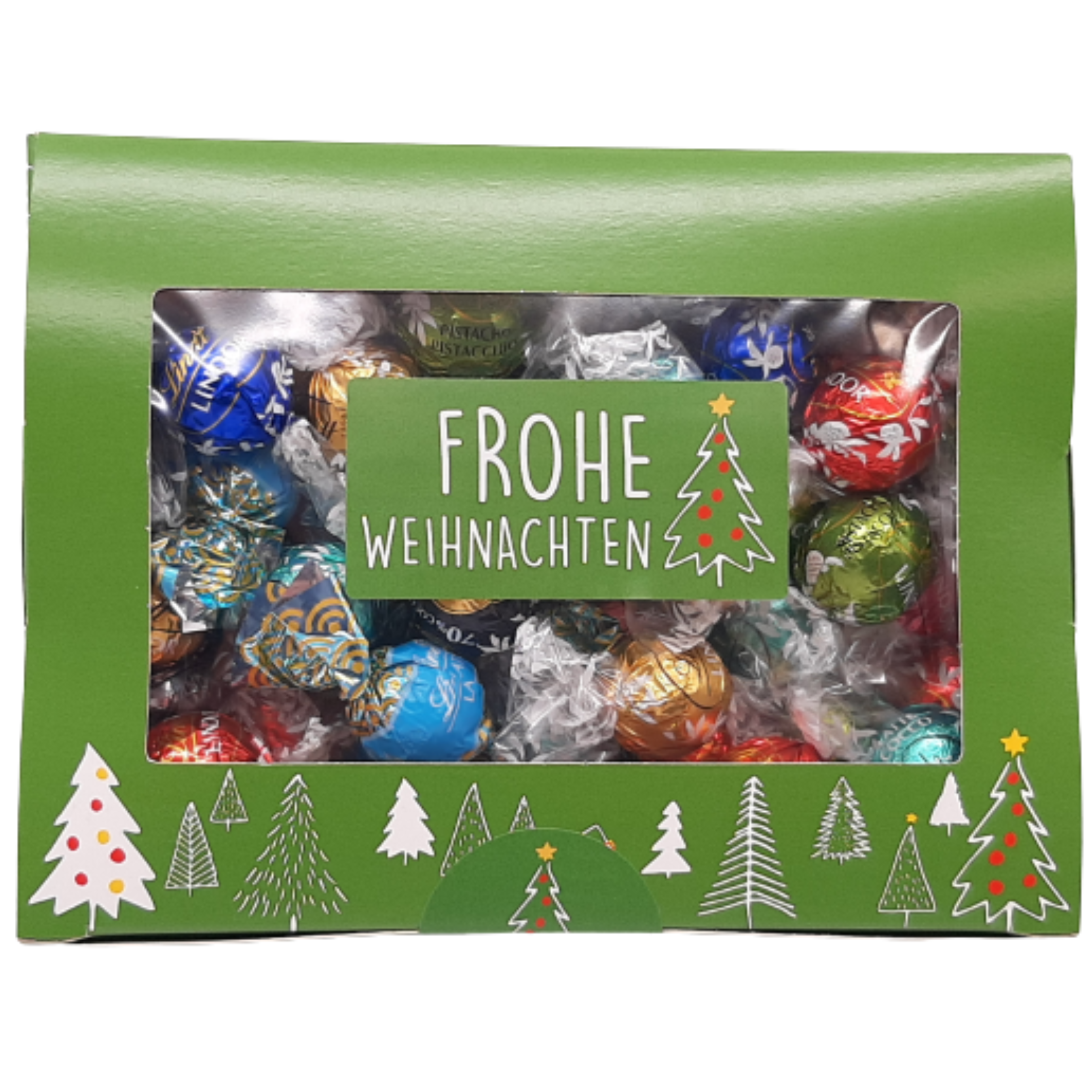 700gr. Lindt Lindorkugeln in weihnachtlicher Präsentbox ! ( 1000gr./24,98€)