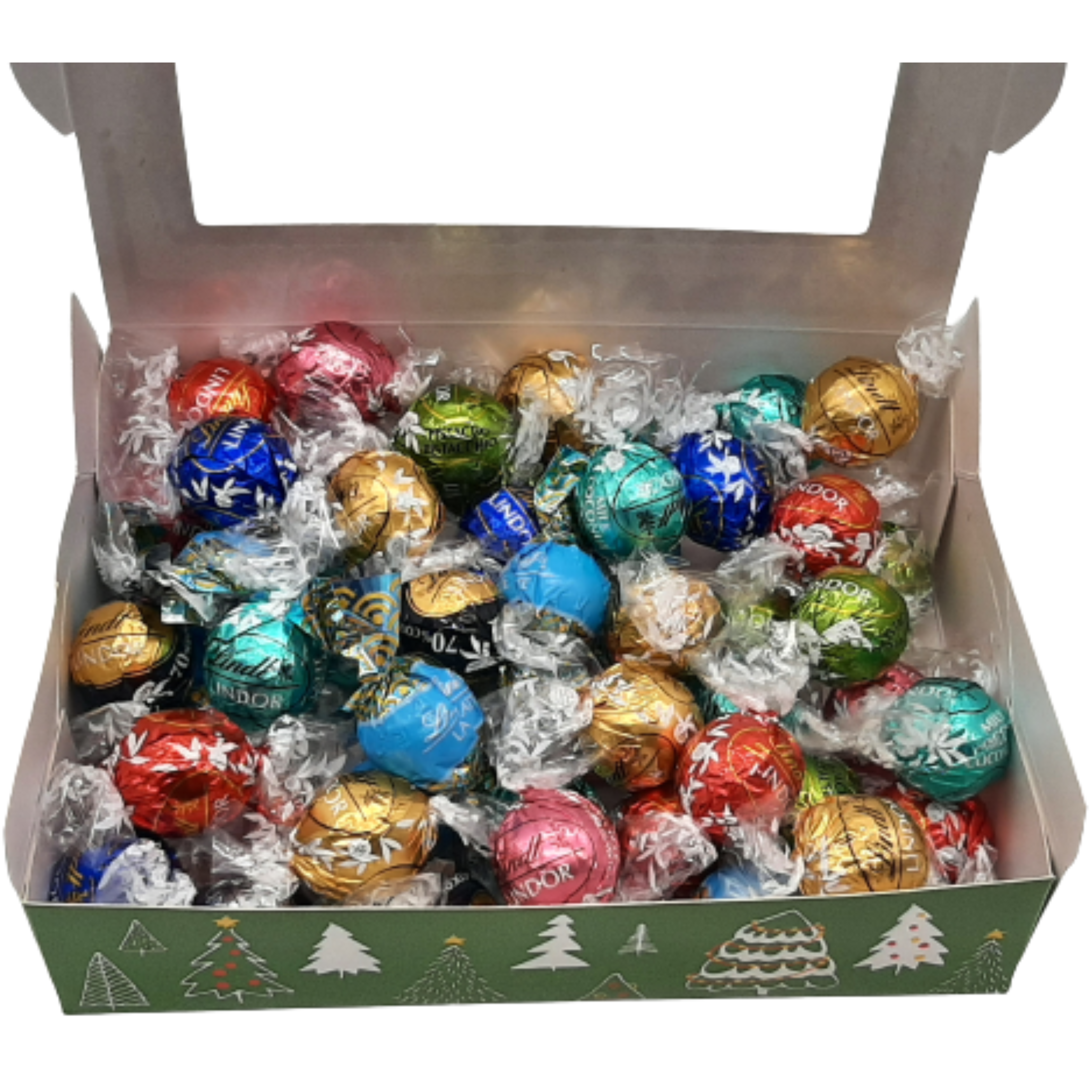 700gr. Lindt Lindorkugeln in weihnachtlicher Präsentbox ! ( 1000gr./24,98€)