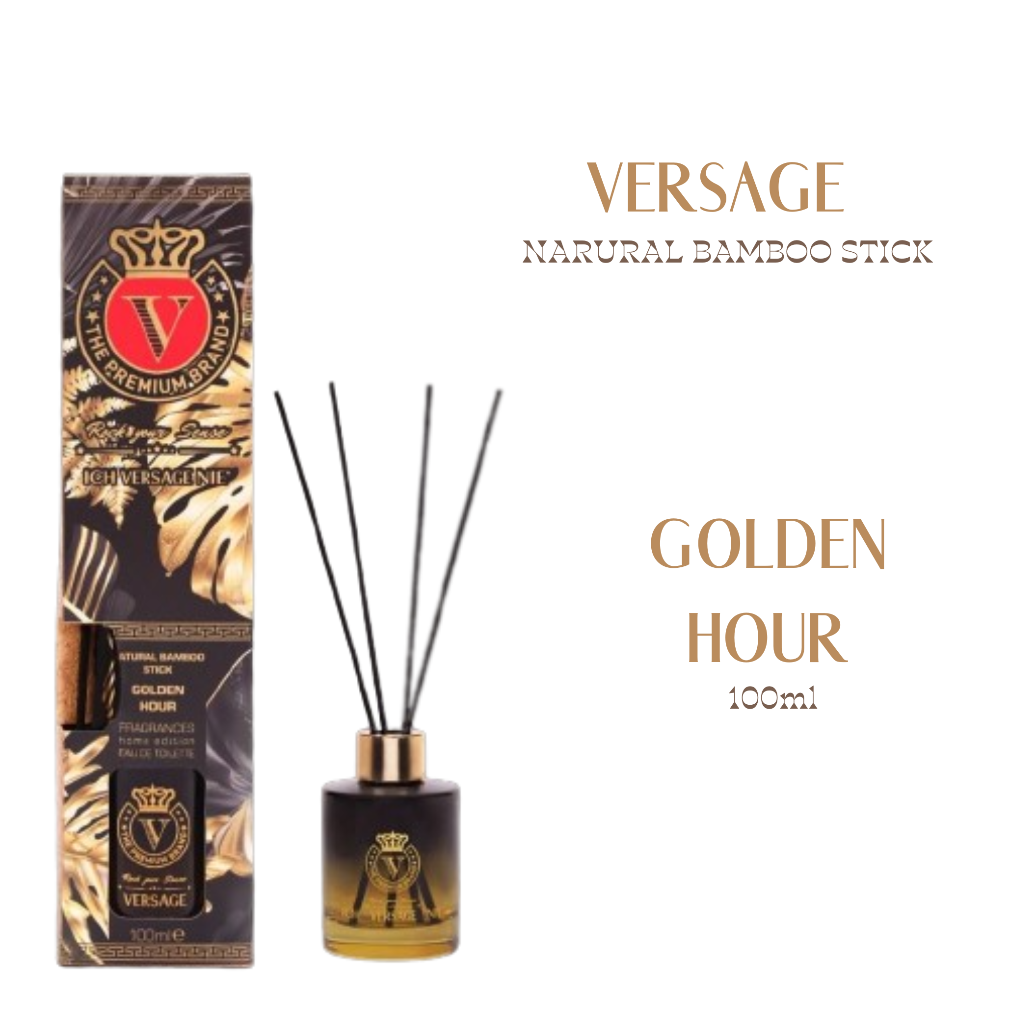 Versage Natural Bamboo Stick Raumduft Sorte Golden Hour 100ml