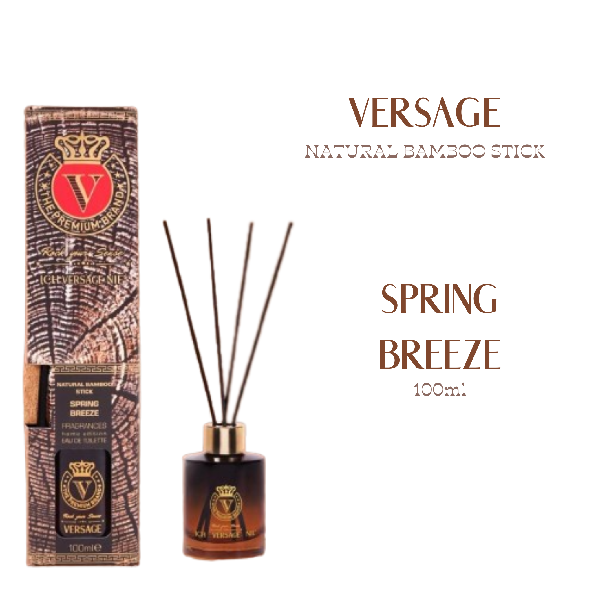 Versage Natural Bamboo Stick Raumduft Sorte Spring Breeze 100ml